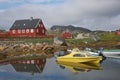 Architecture and colorfull houses in small town of Nanortalik in Greenland together with his wild and unspoiled beauty, leave a no