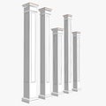 Architecture columns details vector image,architectural decoration