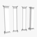 Architecture columns details vector image,architectural decoration