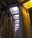 Architecture columns of the Kazan Cathedral colonnade in Saint Petersburg, Russia