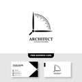 Architecture Company, construction, architect, vector logo template - Vector, Free Business Card