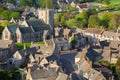 Architecture of the Corfe Castle village Royalty Free Stock Photo