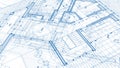 Architecture design: blueprint plan - illustration of a plan