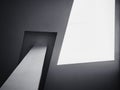 Architecture detail White wall Geometric Abstract background