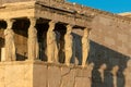 Architecture detail of ancient building in Acropolis, Athens Royalty Free Stock Photo