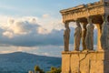 Architecture detail of ancient building in Acropolis, Athens Royalty Free Stock Photo