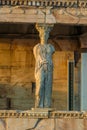 Architecture detail of ancient building in Acropolis, Athens Royalty Free Stock Photo