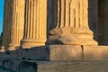 Architecture detail of ancient building in Acropolis, Athens Royalty Free Stock Photo