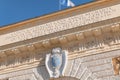 Architecture detail of the Arc de Triomphe of Montpellier, France