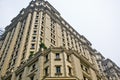 The architecture detail of a bank in China.