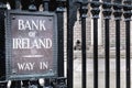 Architecture detail of Bank of Ireland in Dublin