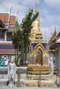 Architecture detail of the building inside the Grand Palace Bangkok Thailand