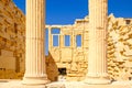 Architecture detail of Erechteion temple in Acropolis Royalty Free Stock Photo