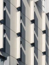 Architecture detail Facade pattern Modern building exterior shade and shadow Royalty Free Stock Photo