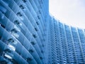 Architecture detail Glass wall Modern building exterior Abstract background