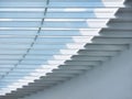 Architecture detail Modern building Glass roof Metal Structure Industrial background Royalty Free Stock Photo