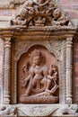 Architecture detail on the palace in Patan, Nepal