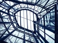 Architecture detail steel roof construction Glass facade pattern Modern building Royalty Free Stock Photo