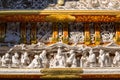 Architecture details of buddhist temple Royalty Free Stock Photo
