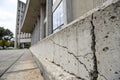 Architecture details cement concrete wall building space Royalty Free Stock Photo