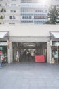 The Architecture details of the famous The Brunswick Centre, London, UK Royalty Free Stock Photo