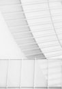 Architecture details Roof construction White wall pattern Modern building Royalty Free Stock Photo