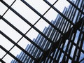 Architecture details Steel pattern Modern Glass facade building Royalty Free Stock Photo