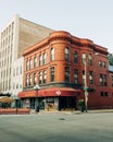 Architecture in downtown Bloomington, Illinois Royalty Free Stock Photo