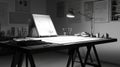 architecture drafting table Royalty Free Stock Photo