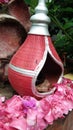 Architecture earthen pot for deepam