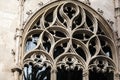 Architecture element, historic medieval detail window arch in Sa