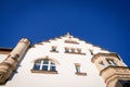 Architecture of Erfurt, Germany. Old house in the city center. Fragment, detail Royalty Free Stock Photo