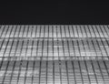 Architecture Exterior Steel facade Modern Building Black and white Royalty Free Stock Photo