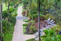 Architecture exterior with walkway in the garden of the SENTIDO Graceland Khao Lak Resort & Spa