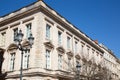 Architecture facade Haussmann of an apartment building in Bordeaux france like Paris Royalty Free Stock Photo