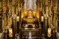 Architecture in Fourviere basilica, Lyon, France