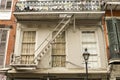 Architecture of the French Quarter in New Orleans Royalty Free Stock Photo