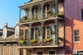 Architecture of the French Quarter in New Orleans Royalty Free Stock Photo