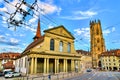 Architecture of Fribourg in Switzerland Royalty Free Stock Photo