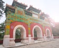 Architecture gate in Xiangshan park Royalty Free Stock Photo