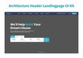 Architecture Header Landingpage UI Kit Royalty Free Stock Photo