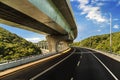 Architecture of highway construction with beautiful curves Royalty Free Stock Photo