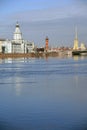 Architecture of historic city center of Saint-Petersburg.