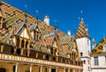 Architecture of the historic Hospices of Beaune, France Royalty Free Stock Photo