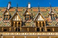 Architecture of the historic Hospices of Beaune, France Royalty Free Stock Photo