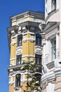 Architecture of historical city center of Moscow. Old building on Prechistenka street