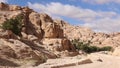 Architecture and historical landmarks, the ancient city of Petra, Jordan