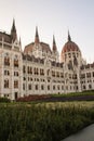 Architecture of hungarian parliament building in budapest, dome Royalty Free Stock Photo