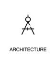 Architecture icon or logo for web design.