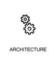 Architecture icon or logo for web design. Royalty Free Stock Photo